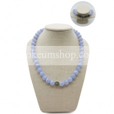 파워스톤목걸이 A형 10mm (블루스톤) 회색계열