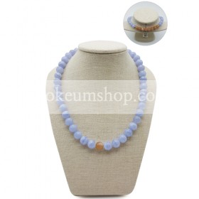 파워스톤목걸이 A형 10mm (블루스톤) 적색계열