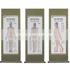 금경금혈위치도(족자세트)